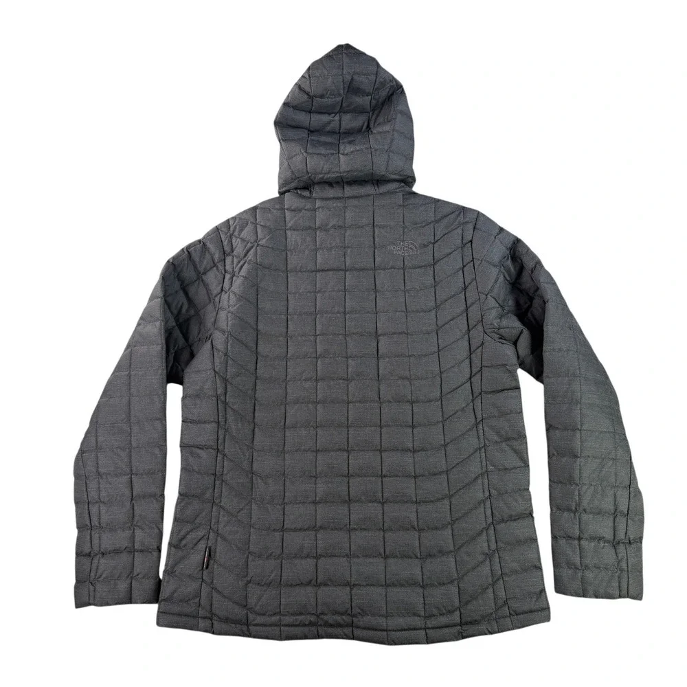 The North Face ThermoBall Eco Hoodie Mens Large Gray Quilted Puffer Jacket